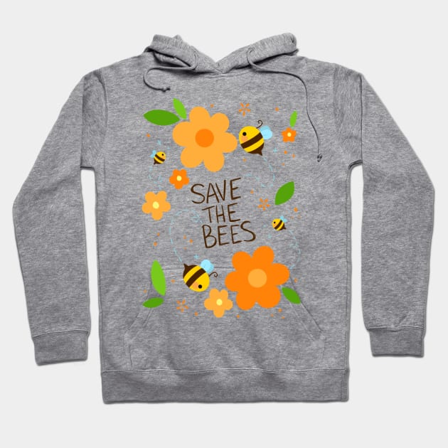 Save the Bees Hoodie by Lobomaravilha